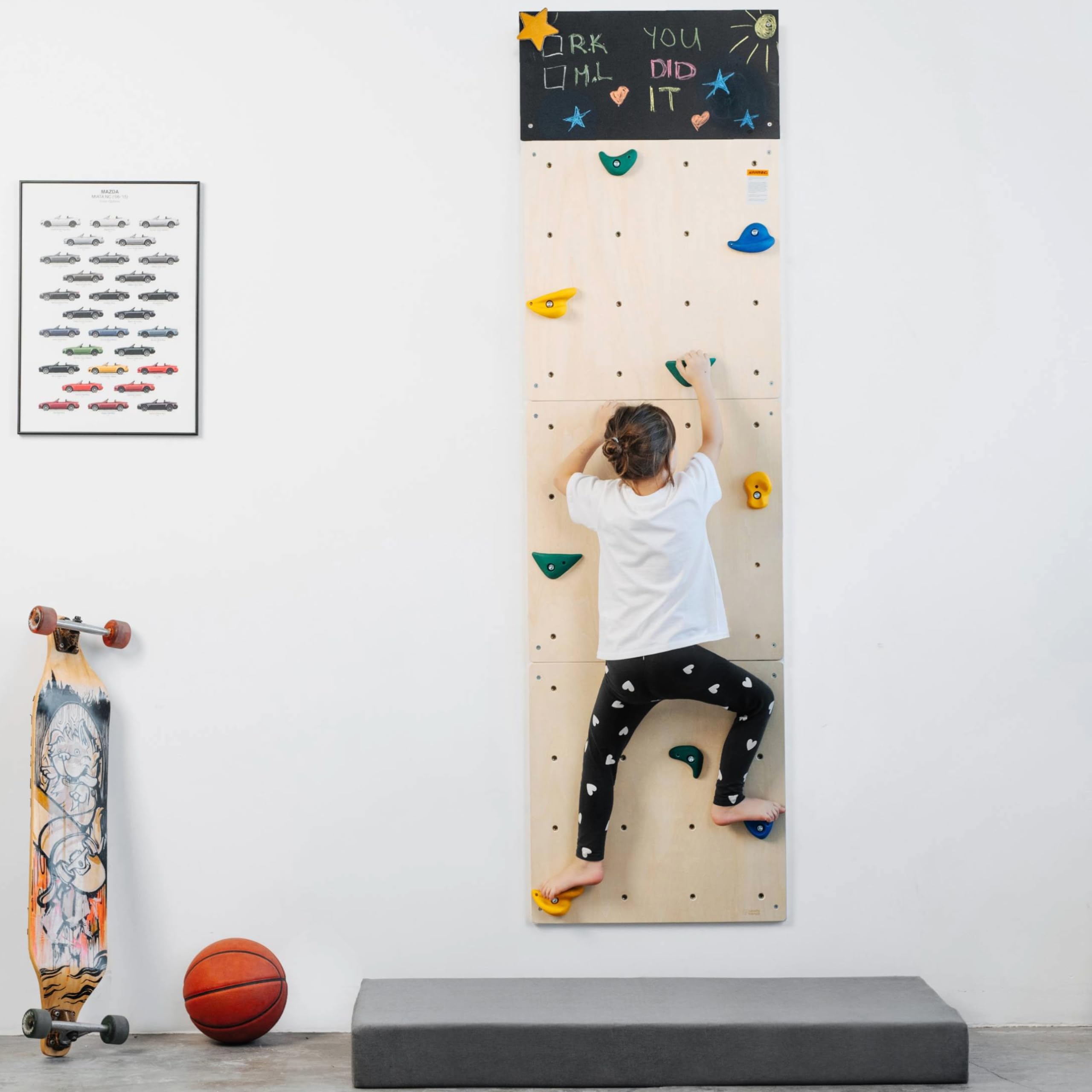 ComfyBumpy Kids Rock Climbing Wall Set - Indoor Play Gym & Playground Toy for Boys & Girls | Perfect for Playrooms, Bedrooms & Home Exercise | Durable Climbing Toy for Toddlers & Children