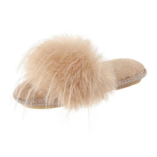 Faux Fur-mint Camel