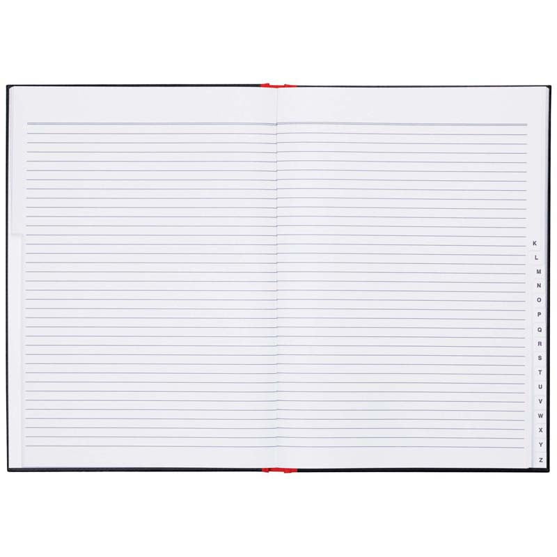 A4 Red & Black Indexed Book - Premium Hardcover Notebook for Office, School & Journaling - Perfect for Note Taking, Organizing & Gift Giving