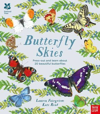 Butterfly Skies: Press Out & Learn About 20 Beautiful Butterflies - Hardcover Book by Lauren Fairgrieve & Kate Read | Educational Nature Activity for Kids, Classroom Learning & Homeschooling