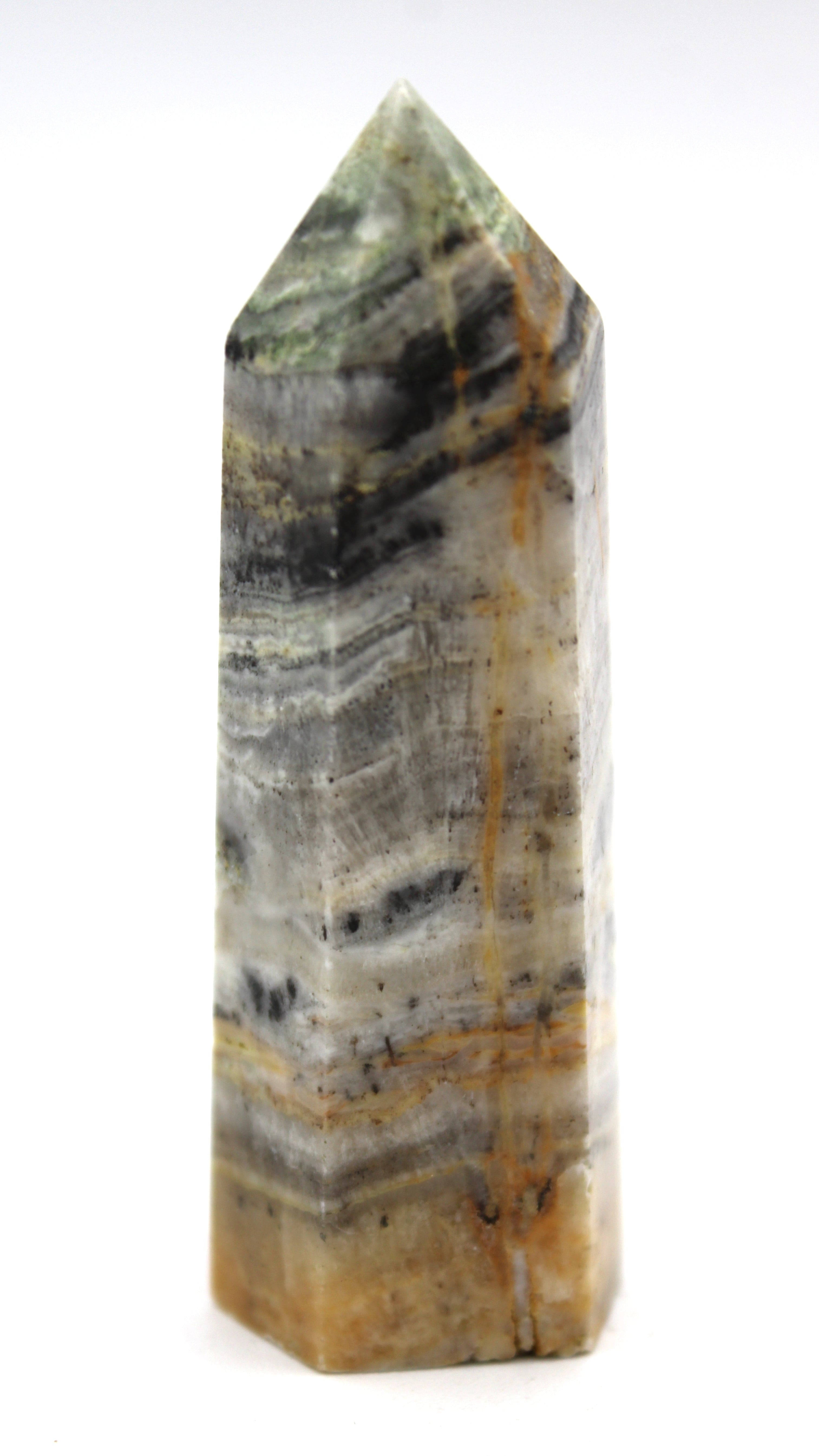 Natural Crazy Lace Agate Crystal Tower - Healing Stone for Meditation, Reiki & Home Decor | Perfect for Spiritual Healing, Yoga Spaces & Office Desk