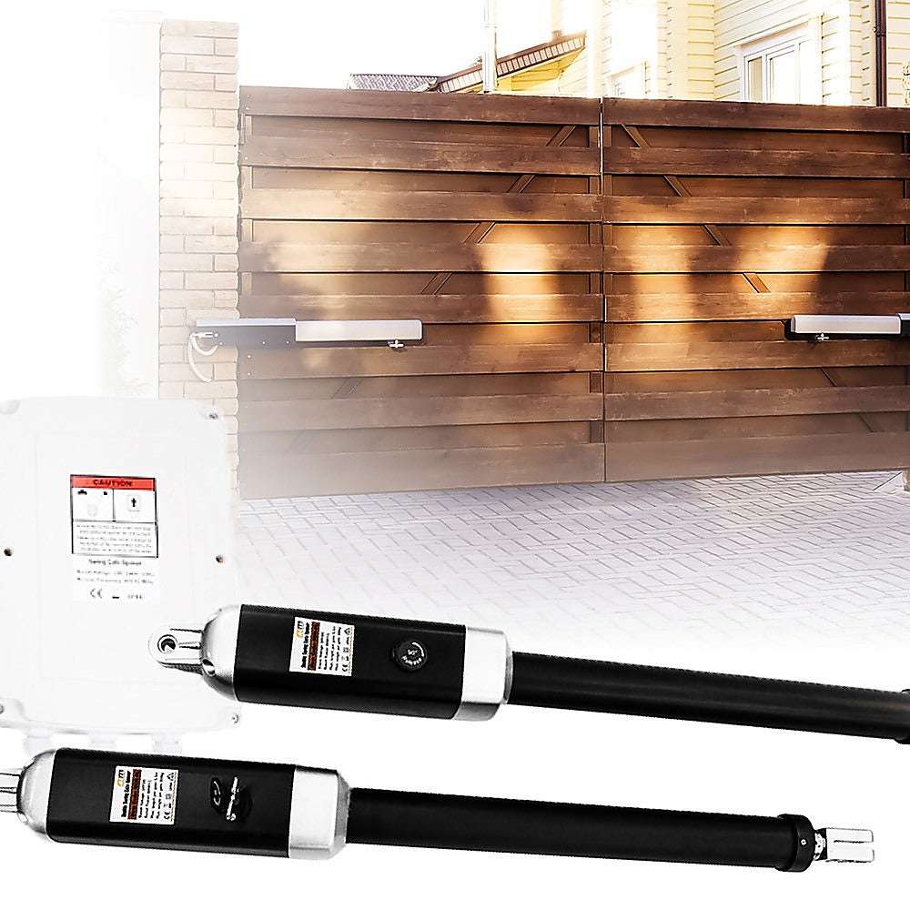 1000KG Heavy Duty Double Swing Automatic Gate Opener with Remote Control - Perfect for Driveway, Farm, and Commercial Property Security