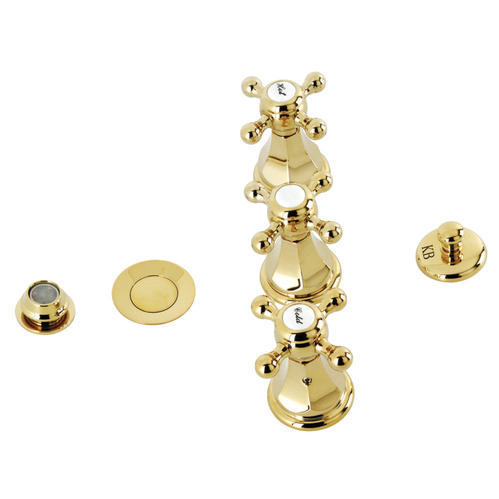 Kingston Brass KB4321BX Metropolitan Bidet Faucet with Brass Pop Up