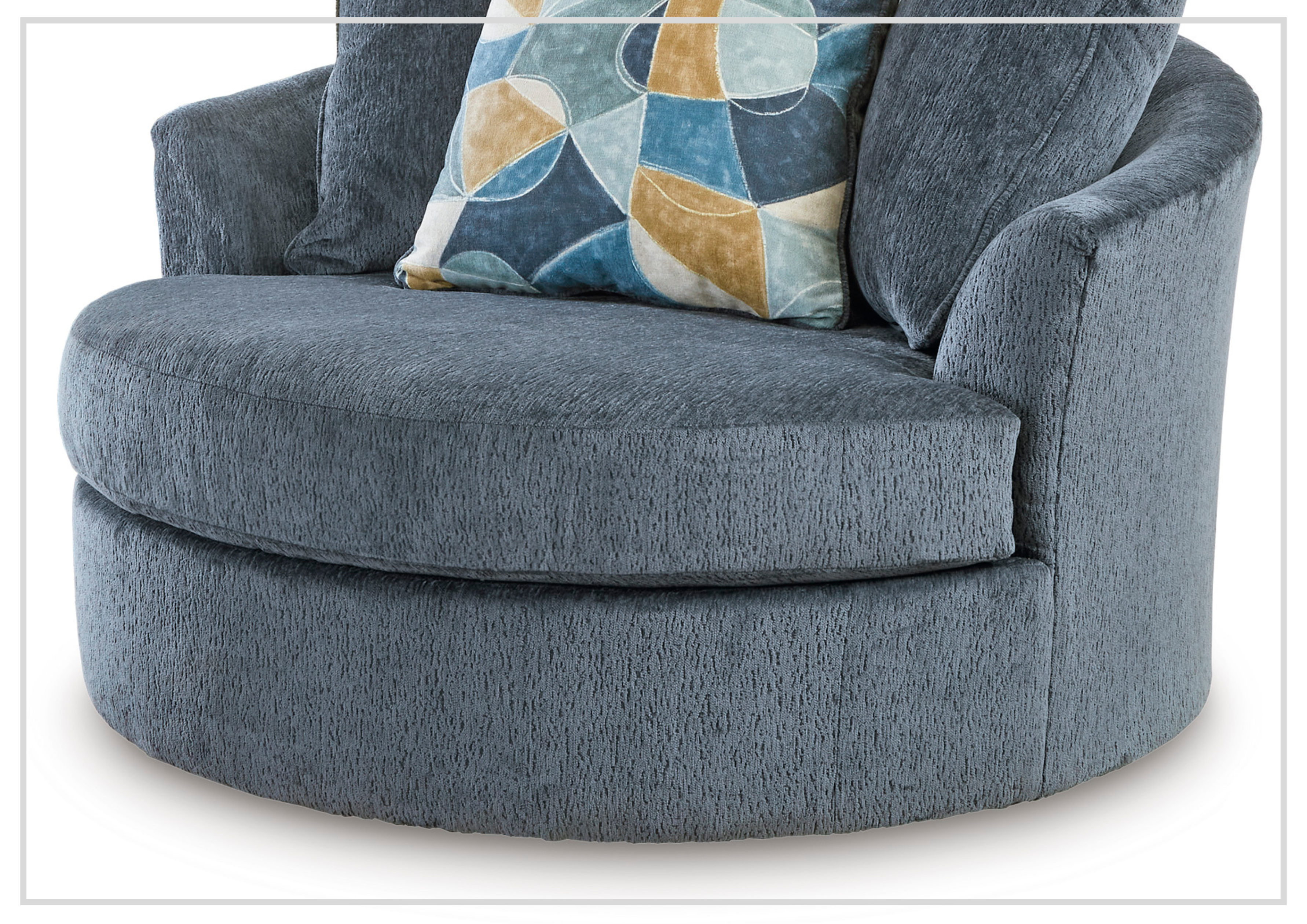 Gio Italia Home Maven Swivel Accent Chair - Modern Living Room Furniture with 360° Rotation, 2 Color Options (Gray & Beige) - Perfect for Small Spaces, Reading Nooks & Home Offices