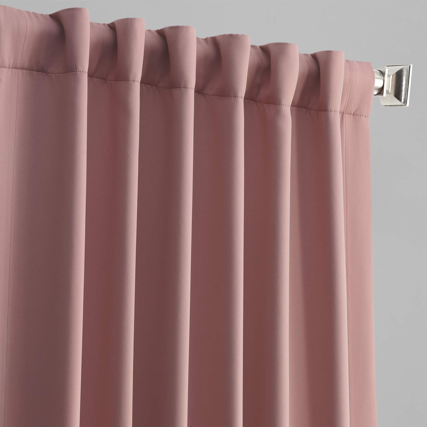 Blackout Curtains 50x96 Inches - Room Darkening Window Drapes for Bedroom & Living Room, Thermal Insulated Panels (1 Panel, Fresco Blush) - Perfect for Home Decor, Privacy & Light Control
