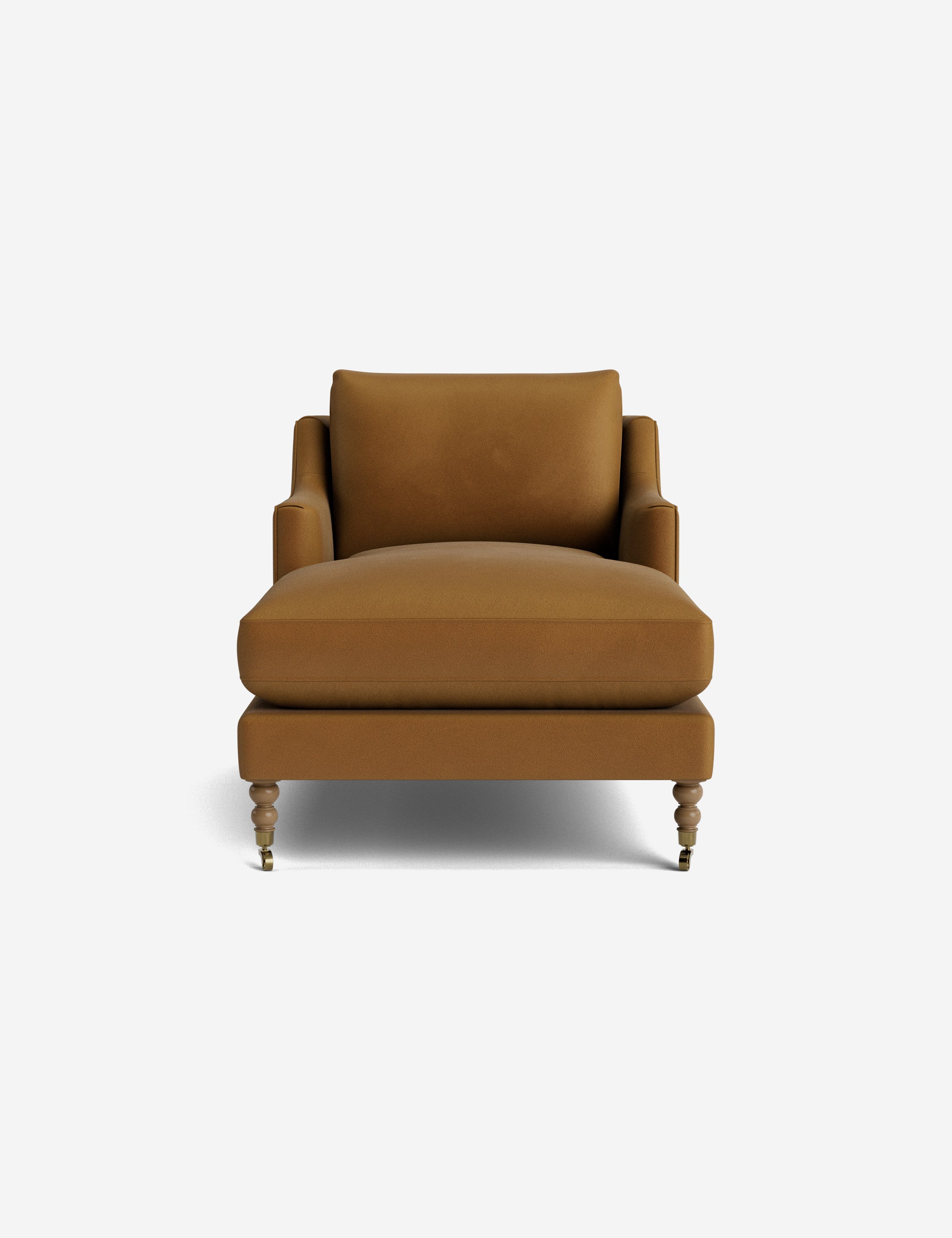 Fabienne Chaise Lounge Chair - Modern Accent Chair for Living Room, Bedroom & Office - Stylish Mid-Century Design with Upholstered Seat and Wooden Legs - Perfect for Relaxing, Reading & Home Decor