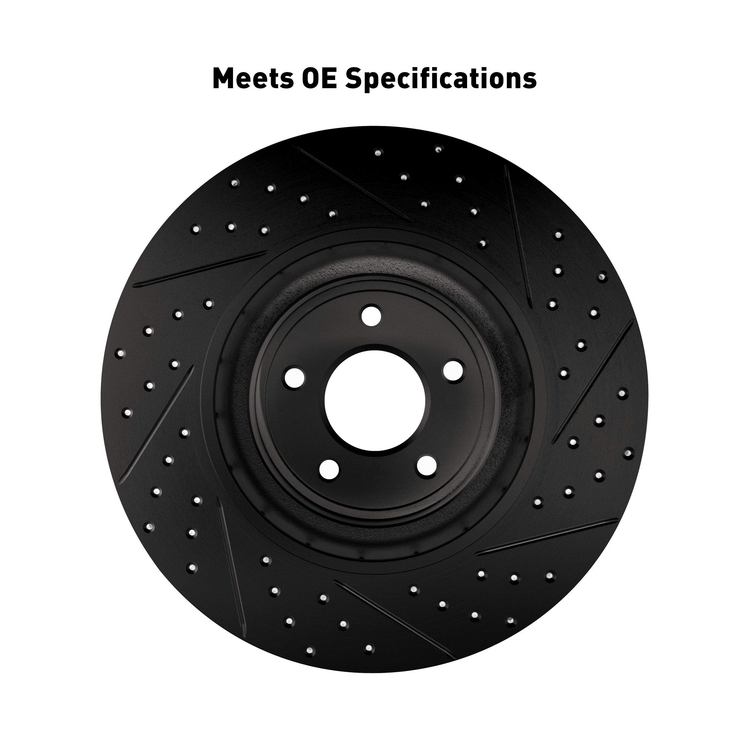 Dynamic Friction Company Rear Ceramic Brake Pads & Rotors Kit - Smooth Stopping Performance for Trucks, SUVs & Performance Vehicles | DIY Car Maintenance & Brake System Upgrade | Ideal for Highway Driving, Towing & Off-Road Use