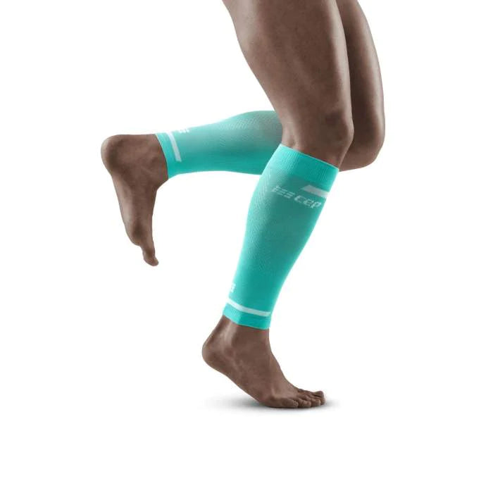 CEP Men's The Run Calf Sleeves V4 - Compression Socks for Running, Sports & Recovery - Ocean Blue - Improve Performance & Reduce Muscle Fatigue (Perfect for Marathon, Gym & Athletic Training)