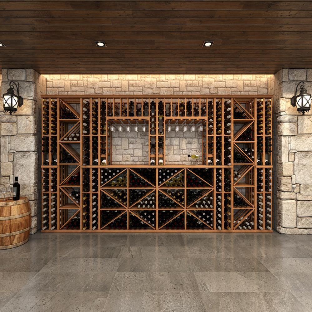 25 Bottle Elite Wine Rack for Half Bottles - Space Saving Wine Storage Organizer for Kitchen, Bar, Cellar, and Home Decor