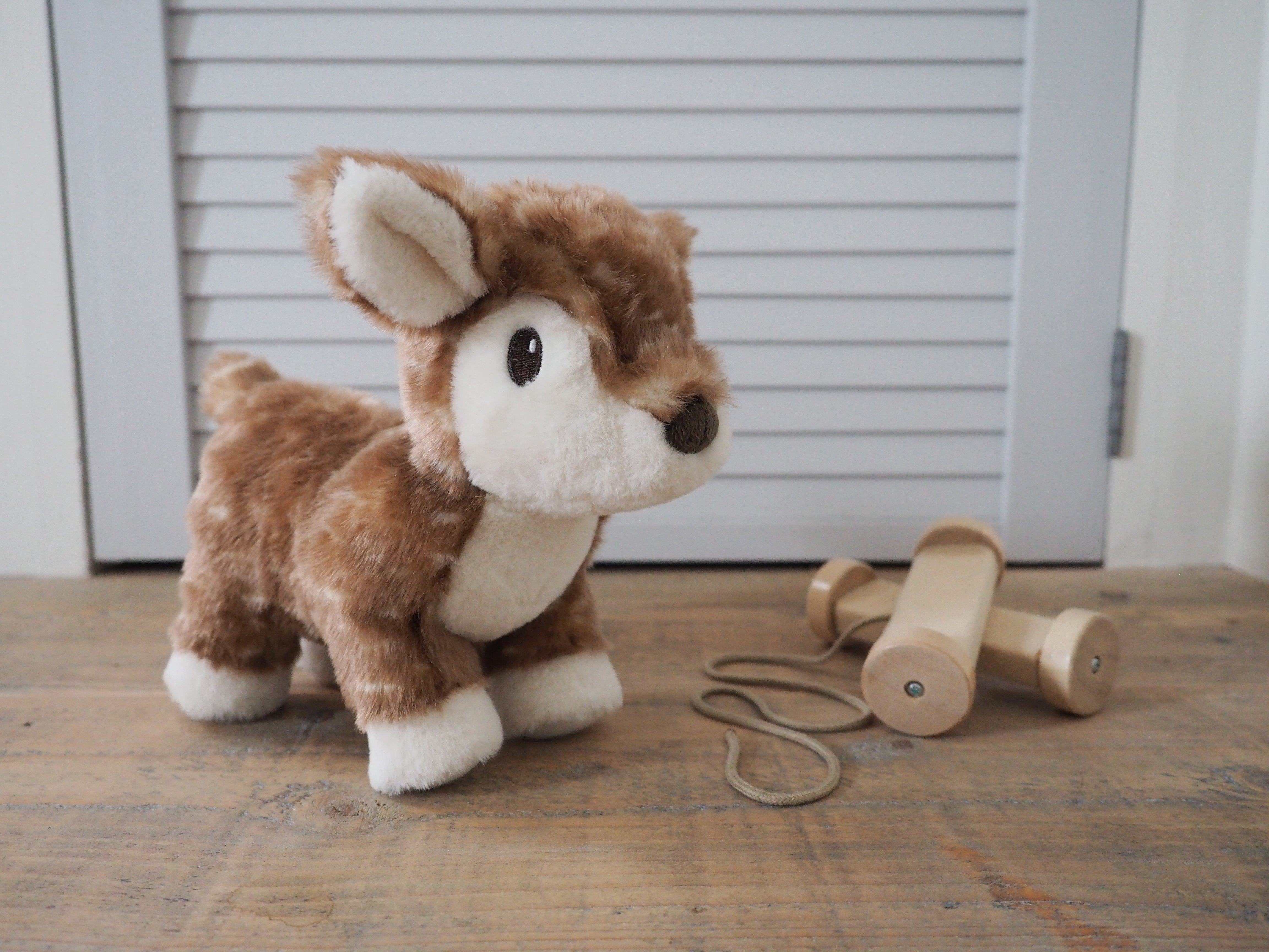 Willow Deer Pull Along Toy - Wooden Pull Toy for Toddlers 1-3 Years - Perfect for Early Learning & Indoor/Outdoor Play