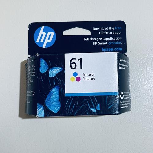 HP 61 Tri-Color Ink Cartridge CH562WN - Compatible with DeskJet, Envy & OfficeJet Printers | High-Quality Printing for Home, Office & School Projects