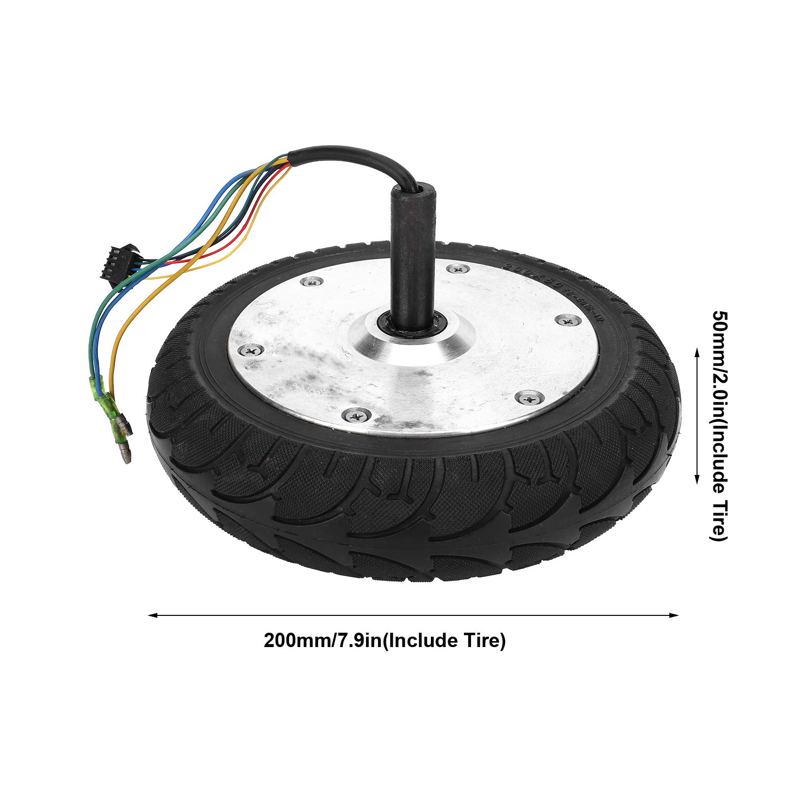 36V 350W Electric Scooter Hub Motor with Tire - Single Shaft Wheel Motor for E-Scooters - Perfect for Commuting & Urban Travel