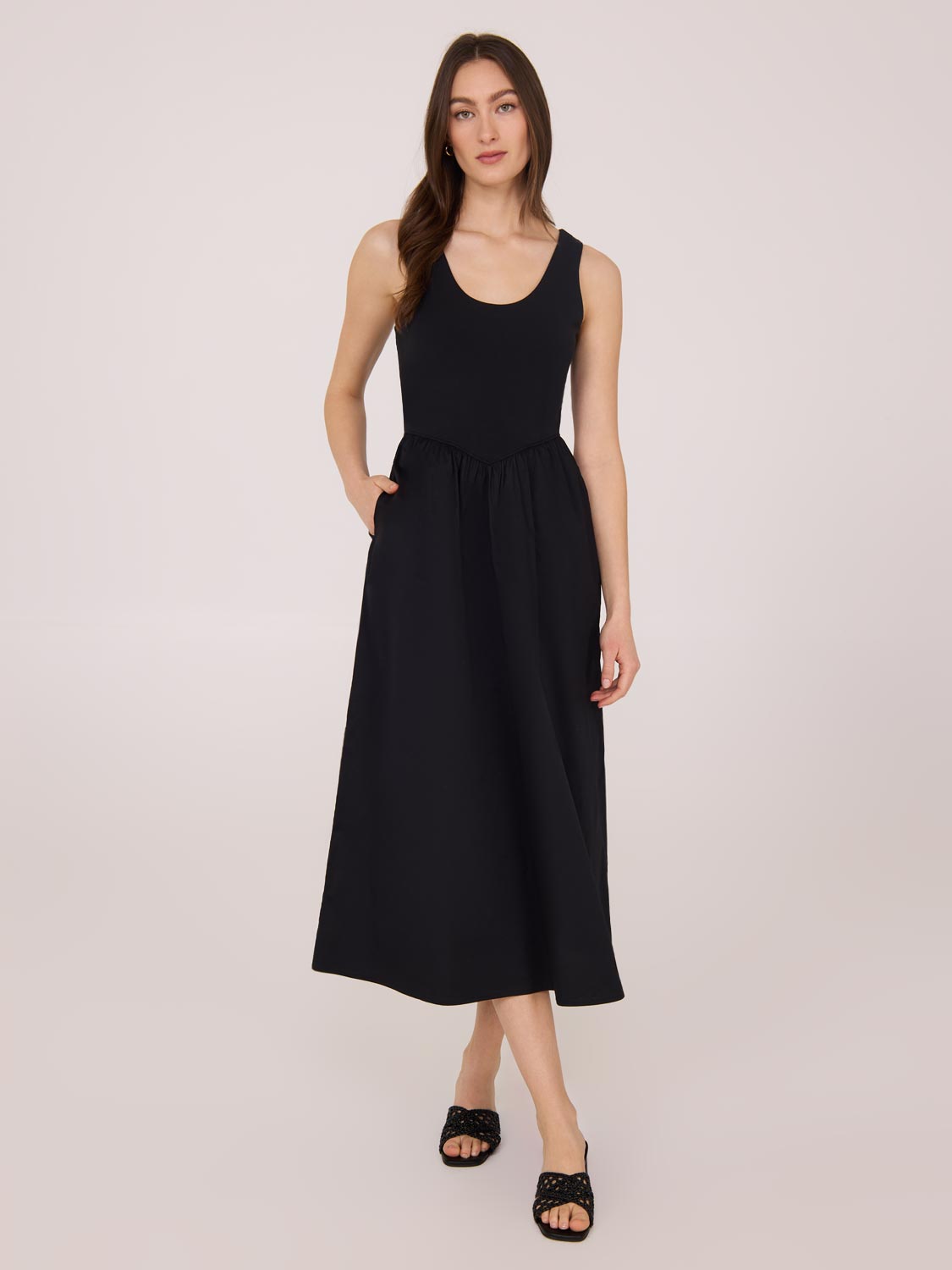 2 Fer Midi Tank Dress for Women - Summer Sleeveless Flowy Casual Dress - Perfect for Beach, Vacation, and Everyday Wear