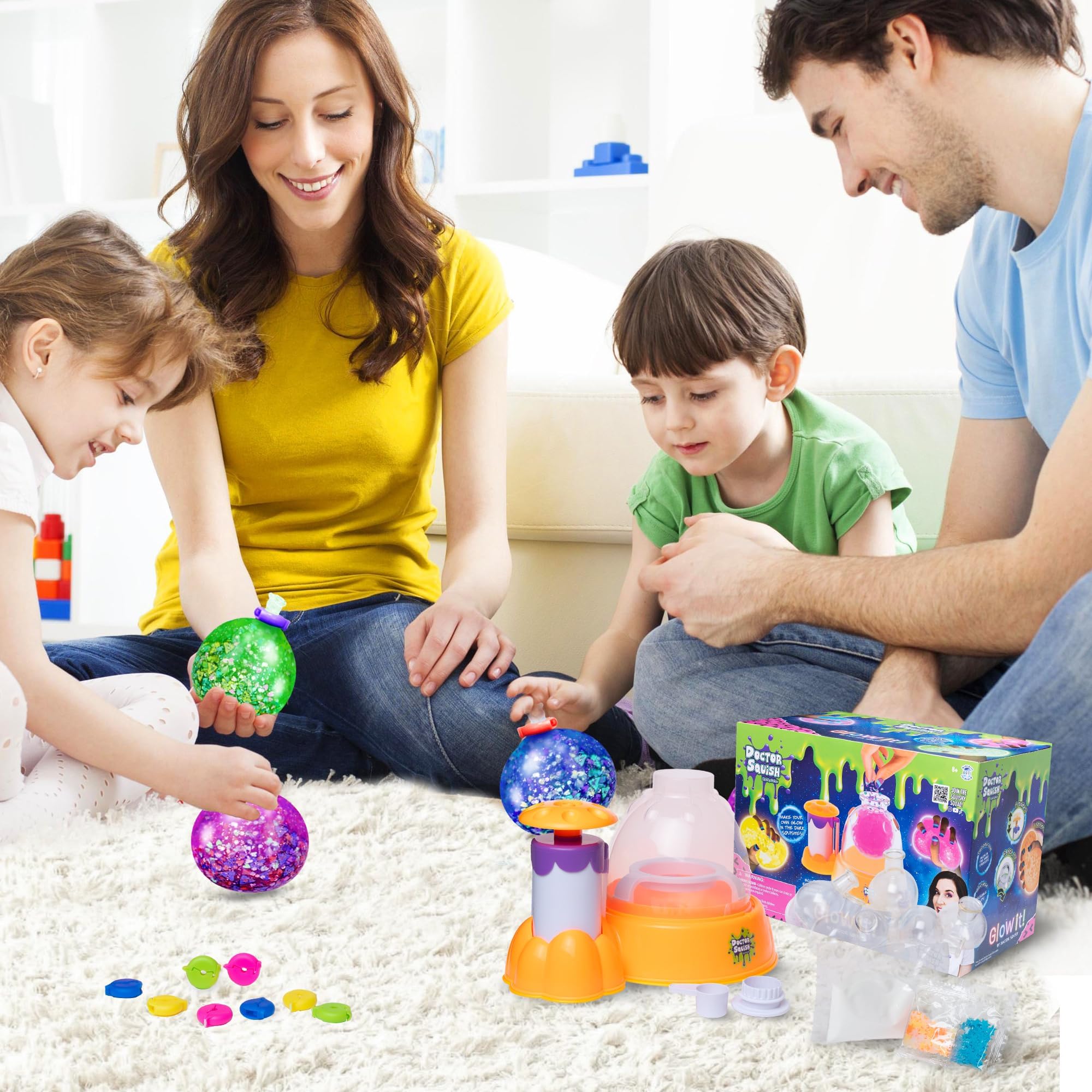Glow in The Dark Squishy Maker Kit - DIY Slime for Kids Fun