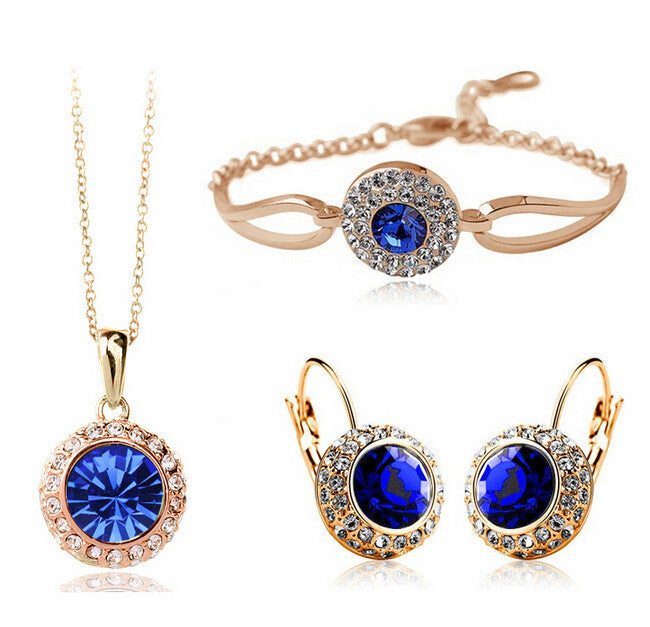 Elegant Jewelry Set for Women - Necklace, Earrings & Bracelet - Perfect for Parties, Weddings & Everyday Wear