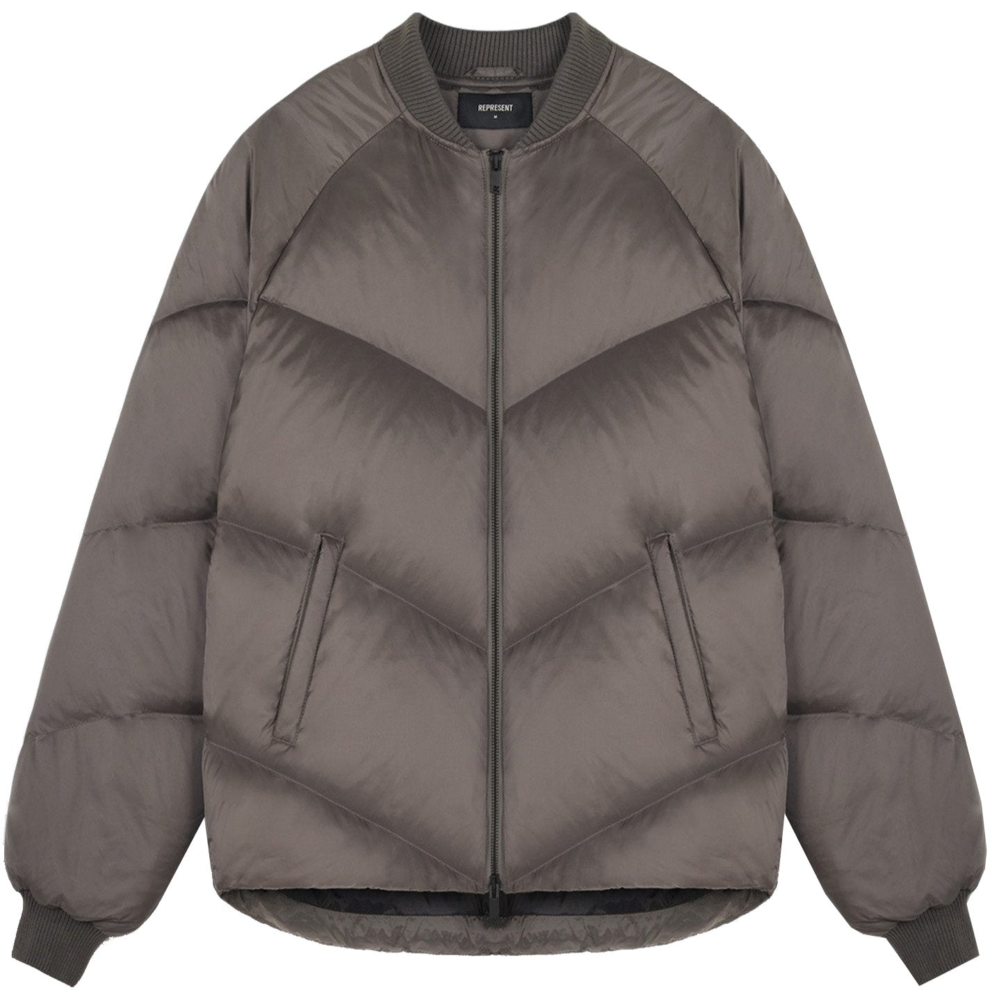 Represent Down Puffer Bomber Jacket - Warm Winter Coat for Men & Women - Stylish Streetwear Outerwear for Cold Weather, Urban Fashion, and Outdoor Activities