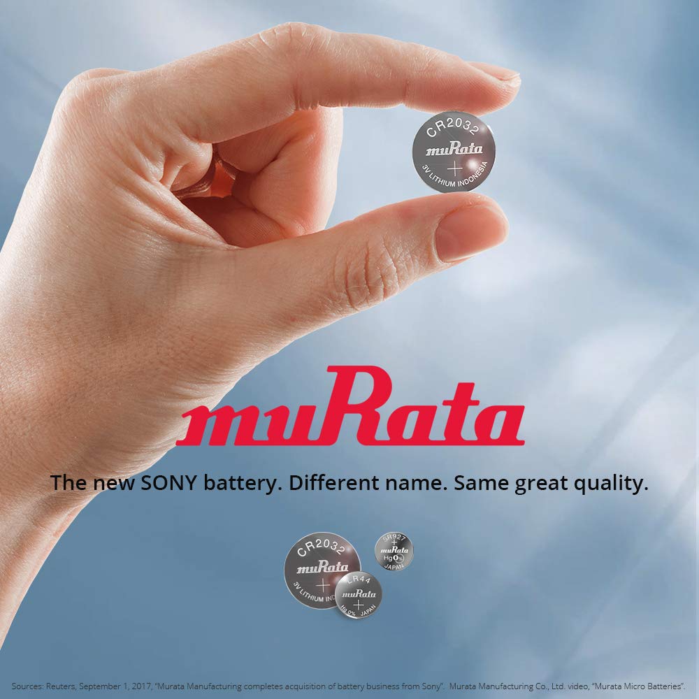 Murata CR1632 3V Lithium Coin Cell Battery - 20 Pack | DL1632 ECR1632 Compatible | Perfect for Watches, Calculators, Key Fobs & Medical Devices