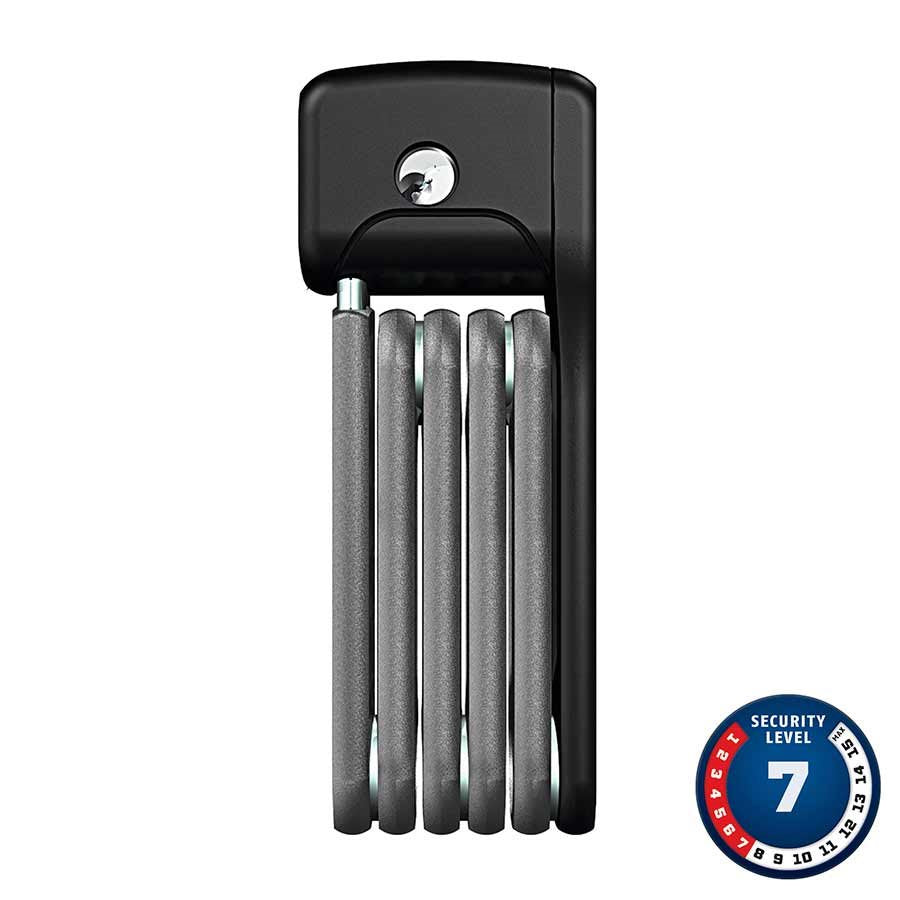 Bordo Lite 6055 Mini Bike Lock with Key - Compact & Secure Bicycle Lock for Urban Commuting, Cycling, and Outdoor Activities
