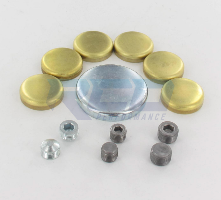 Elgin 1968-1997 7.0L & 7.5L 429/460 Brass Freeze Plug Kit - Engine Cooling System Replacement for Ford Vehicles