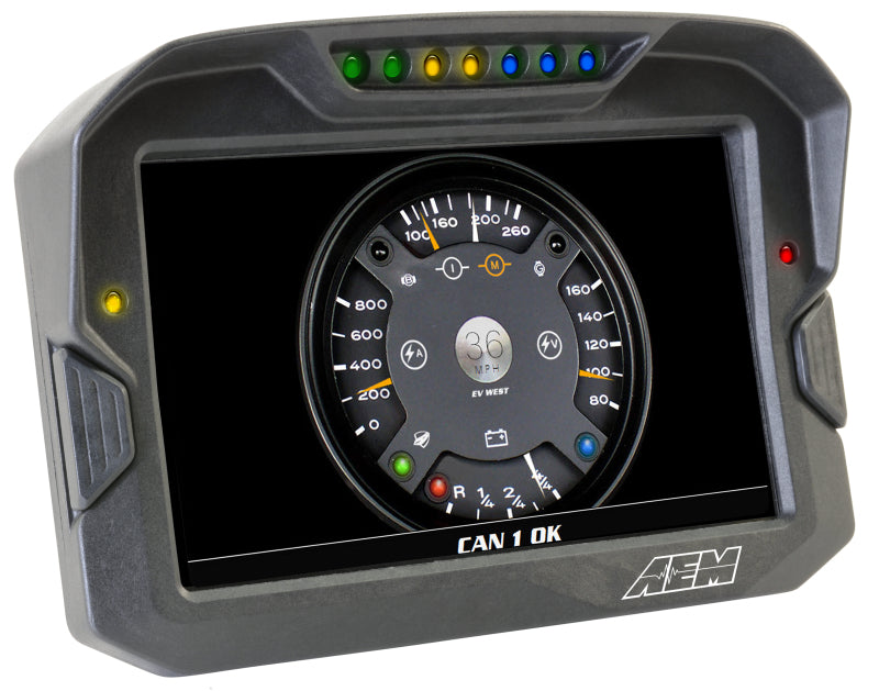 AEM CD 7 Carbon Fiber Digital Race Dash with GPS - Non-Logging GPS Enabled Motorsport Display (CAN Input Only) - Perfect for Track Racing, Drifting, and Performance Tuning