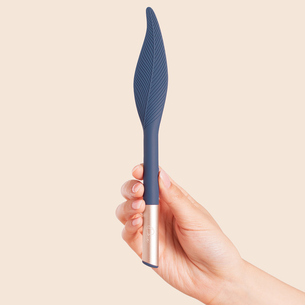 Deia The Feather Vibrating Tickler - Sensual Massage Toy for Couples, Soft Feather Vibrator for Foreplay & Intimate Play - Perfect for Romantic Nights & Spicing Up Your Relationship