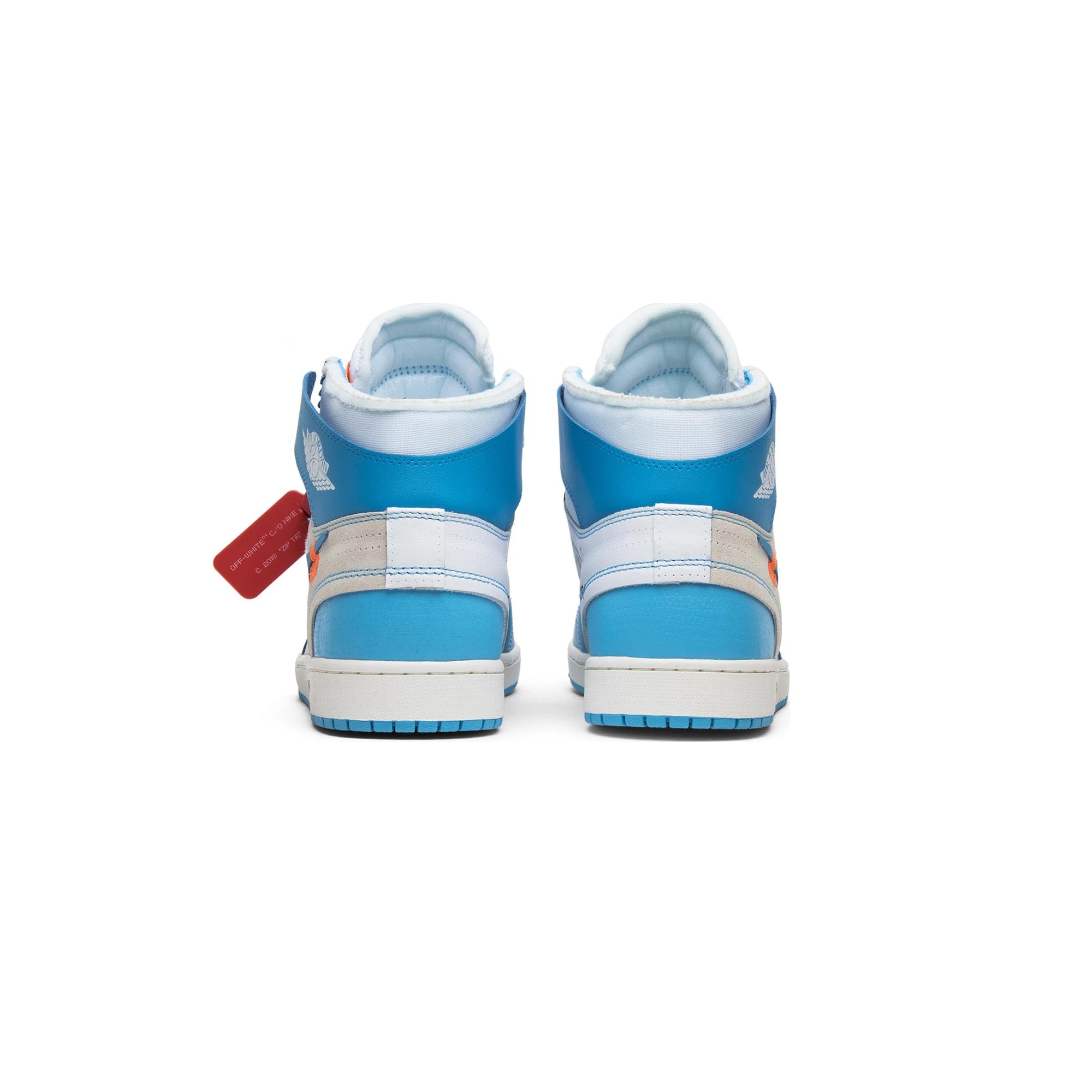Authentic Air Jordan 1 x Off-White 'UNC' Retro High OG Sneakers (2018 Release) - Limited Edition Basketball Shoes for Streetwear & Sneaker Collectors