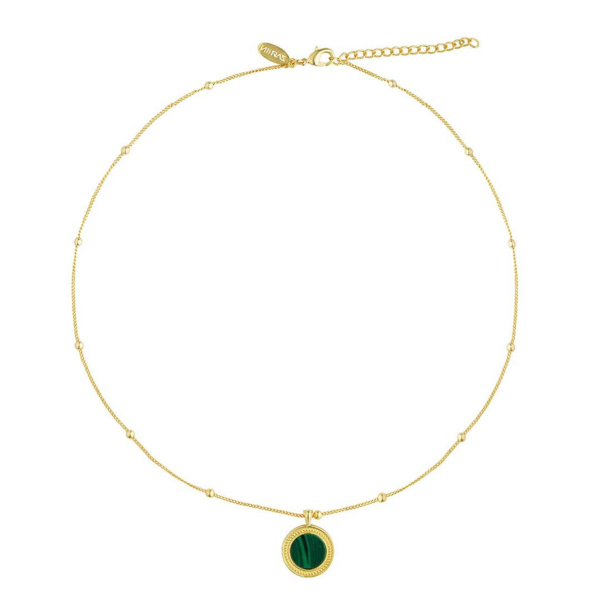 Harmony Pendant Necklace & Stud Earrings Set - Genuine Malachite Jewelry for Women, Gift for Her | Perfect for Weddings, Anniversaries & Special Occasions