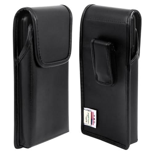 Vertical - Leather w/ Leather Clip