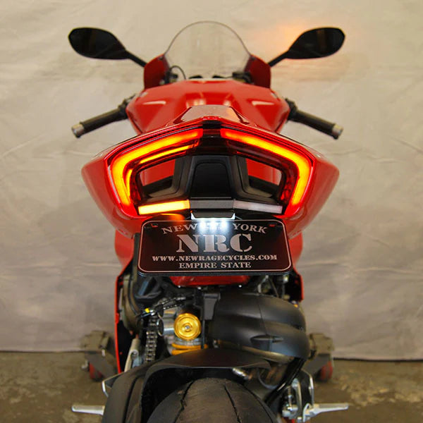 Ducati Panigale V2 Fender Eliminator Kit for 2020-2024 Models - Lightweight Tail Tidy License Plate Bracket for Motorcycle Customization & Street Legal Compliance
