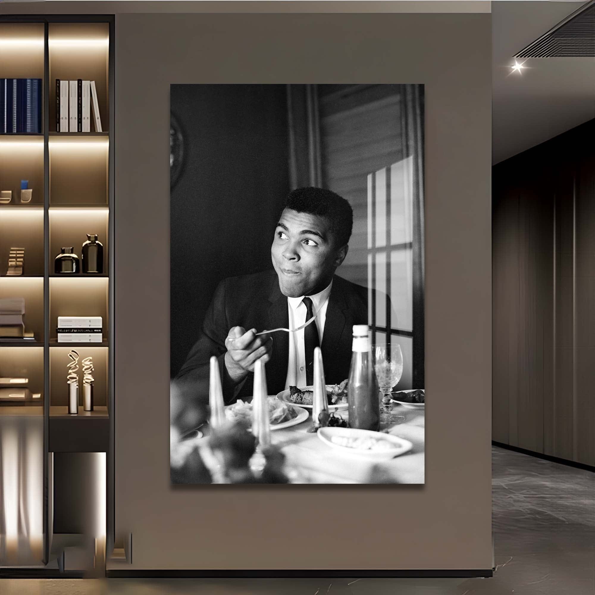 Muhammad Ali Themed Dinner Plate Set - Premium Ceramic Plates for Boxing Fans, Collectors & Home Decor | Perfect for Sports-Themed Parties, Memorabilia Displays & Gift Giving