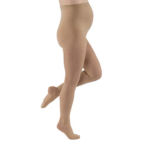 Women's Ultrasheer 20-30 mmHg Firm Support Maternity Pantyhose - Comfortable Pregnancy Compression Stockings for All-Day Wear at Work or Home