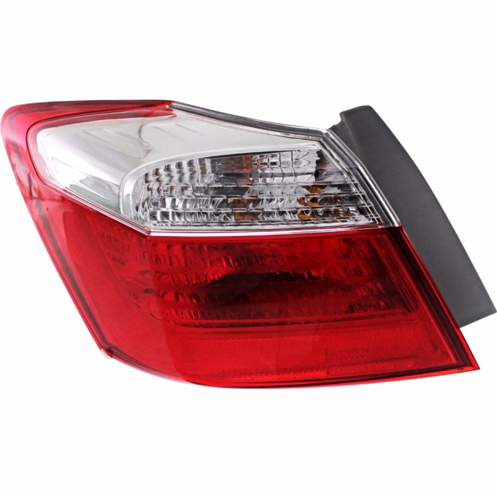 Honda Accord Sedan Tail Light Assembly Set for 2013-2015 Models - Left & Right Side Quarter Panel Mounted Non-LED Replacement Lamps | Perfect for Car Restoration, Accident Repair & Nighttime Safety Enhancement