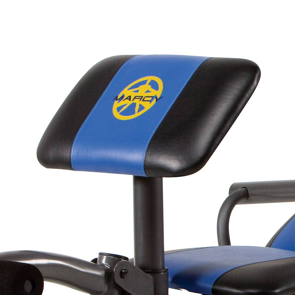 Marcy Standard Weight Bench with 80lb Weight Set - MWB 36780B - Home Gym Equipment for Strength Training & Muscle Building | Perfect for Home Workouts & Fitness Enthusiasts