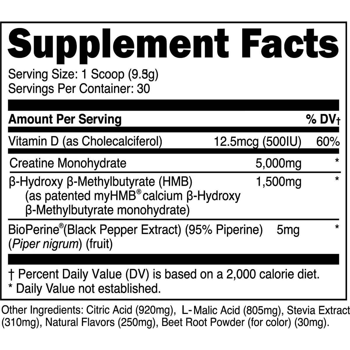 Transparent Labs Creatine HMB Supplement - Pure Monohydrate Powder for Muscle Growth & Strength - Pre & Post Workout Recovery for Athletes & Bodybuilders