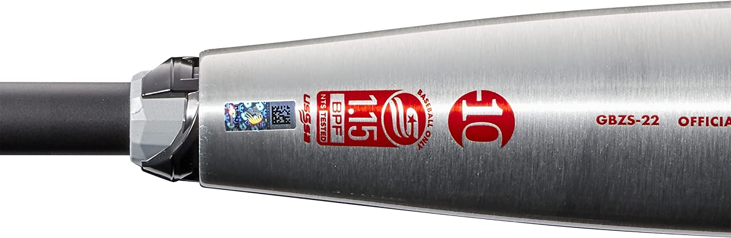 2022 DeMarini The Goods USSSA Youth Baseball Bat - 2-Piece Alloy Construction (Silver/Red) | Perfect for Little League Games & Youth Baseball Tournaments