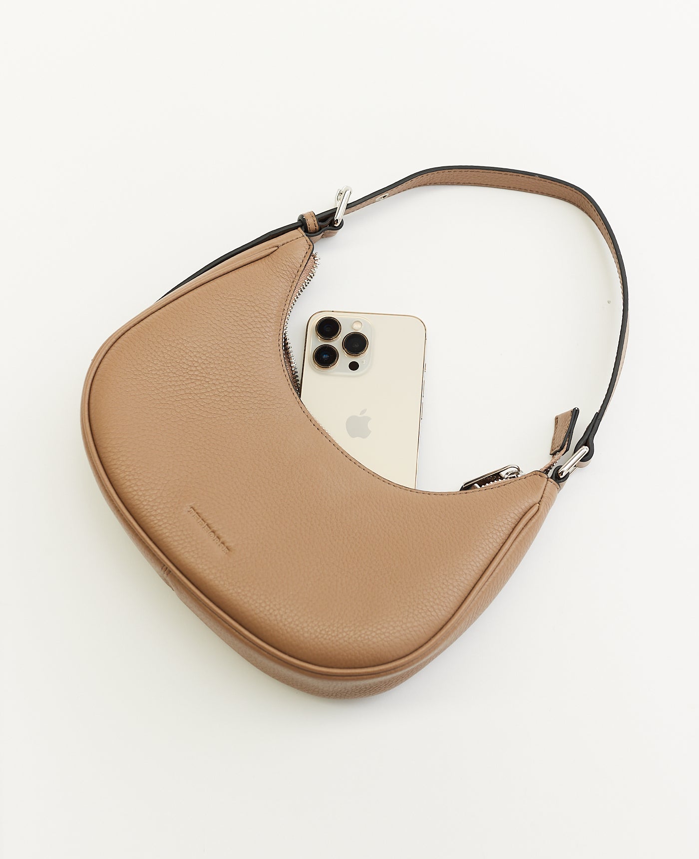 Friday Bag: Taupe Pebbled Leather Crossbody Purse for Women - Stylish & Durable Handbag for Work, Travel & Everyday Use