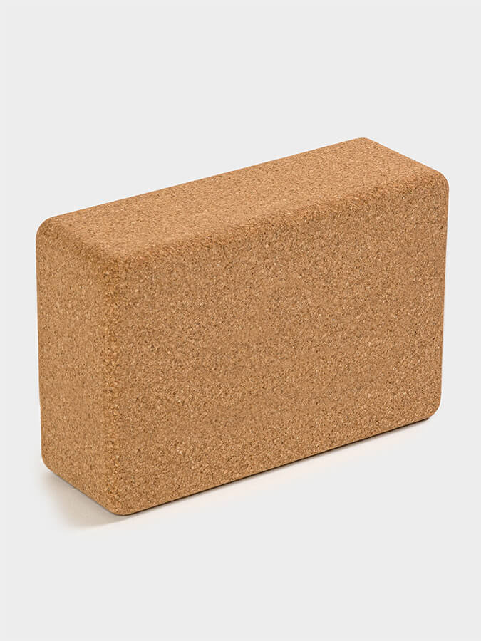 Premium Large Cork Yoga Brick - Non-Slip Eco-Friendly Yoga Block for Stability & Support - Ideal for Yoga Studio, Home Practice, and Pilates Workouts