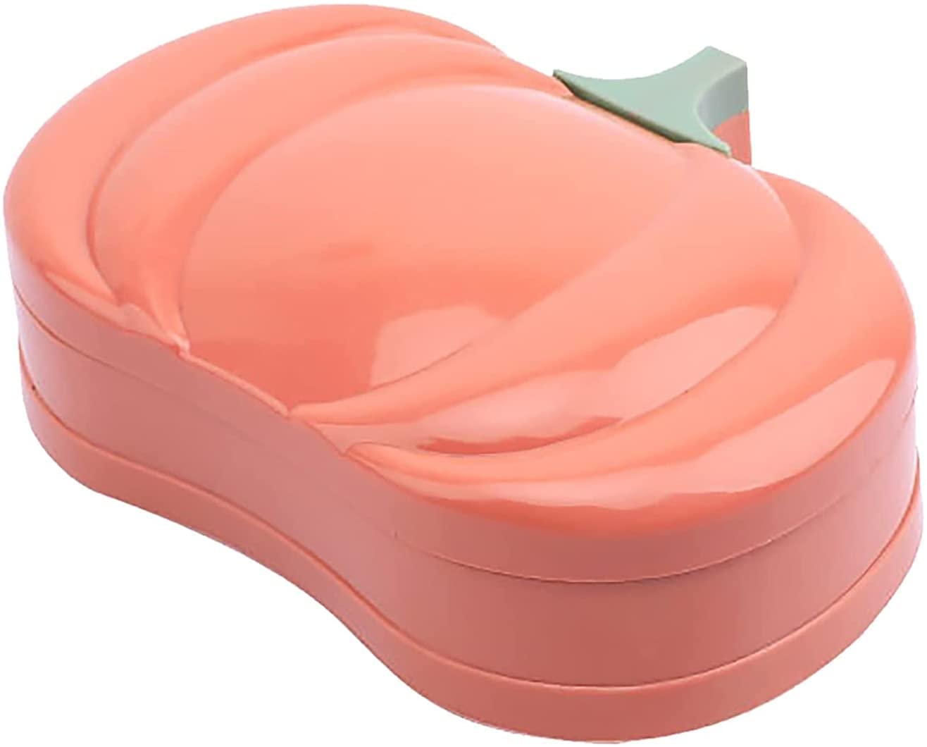 Cute Pumpkin Shape Soap Dish with Drain Holes - Portable Bathroom Soap Holder, Kawaii Sink Soap Box for Bathroom, Kitchen & Travel Accessories (Color: A) - Perfect for Home Decor and Gift Giving