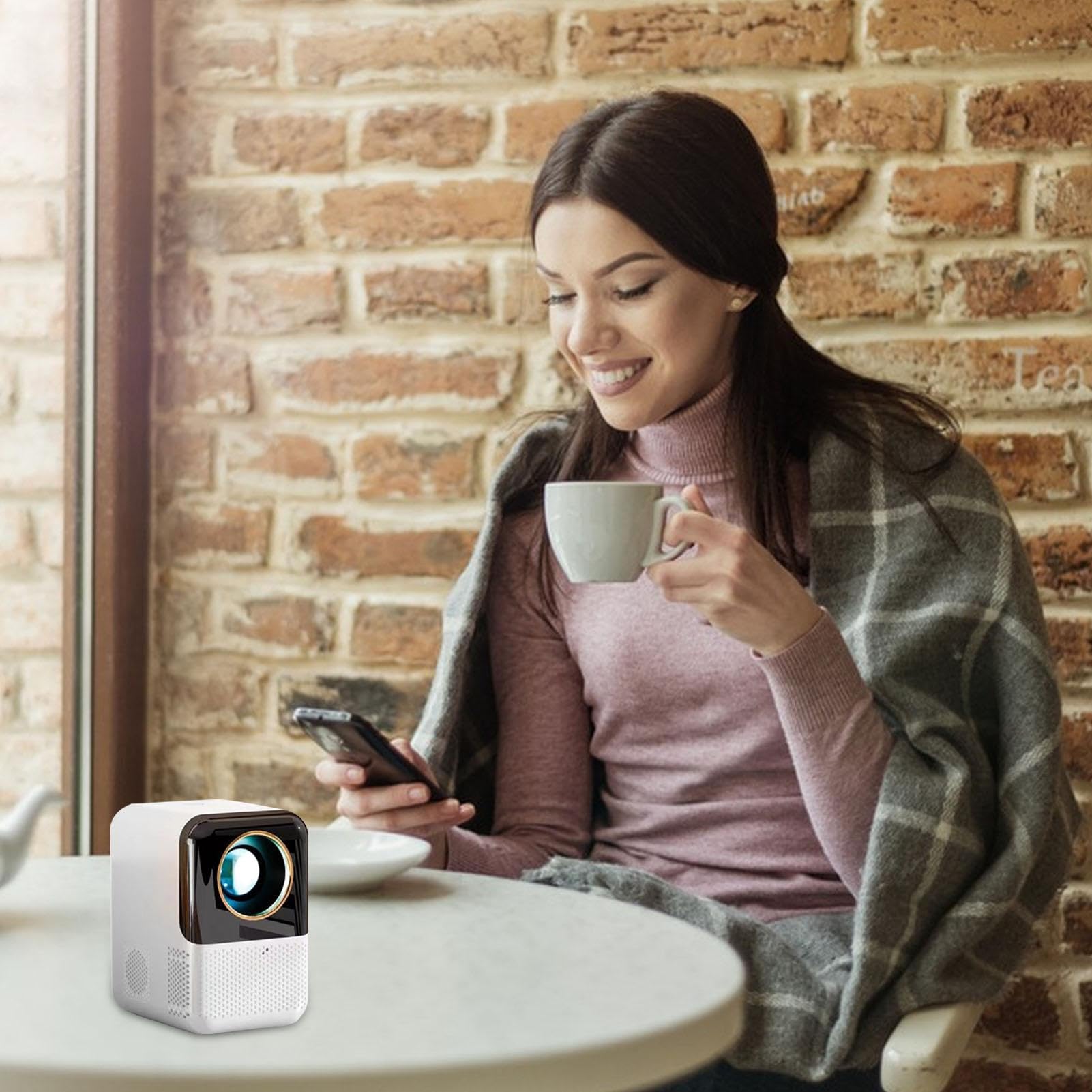 IAZE Wireless Projector 1080P HD, WiFi Portable Home Theater Projector with 10000L Brightness, HIFI Speaker & Manual Device Connection - Perfect for Movie Nights, Gaming & Outdoor Entertainment