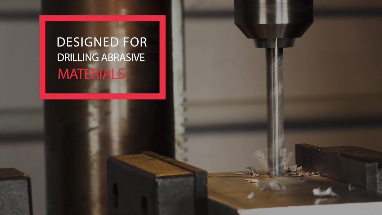 Drill America #34 Solid Carbide Drill Bit - DMOD Series for Metalworking, Woodworking & DIY Projects