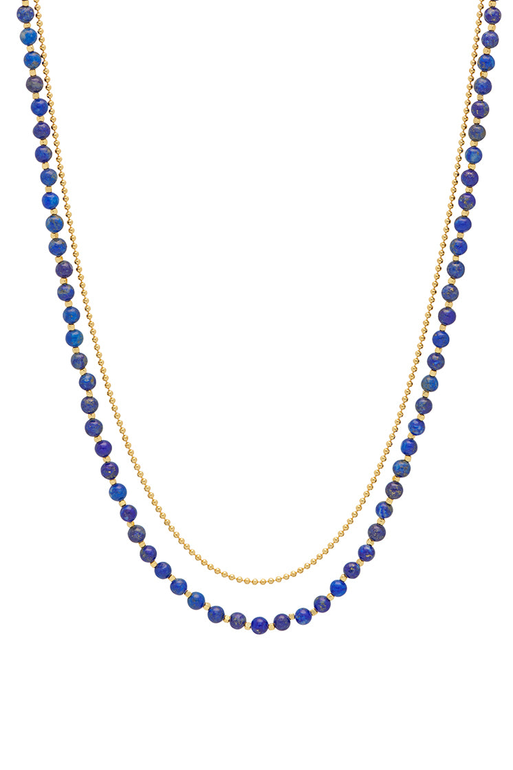 Gemstone Duo Necklace - Elegant Layered Pendant Jewelry for Women | Perfect for Everyday Wear, Date Nights & Special Occasions