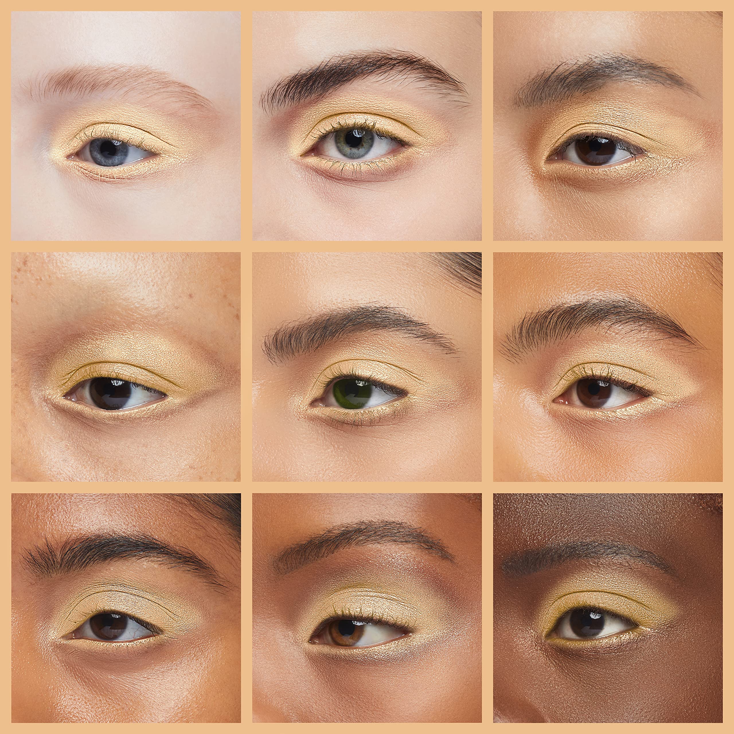 Single Color Baked Eye Shadow Palette - Glitter Powder in Sunshine Golden (CES3809) | Long-Lasting Shimmer Makeup for Day & Night Looks