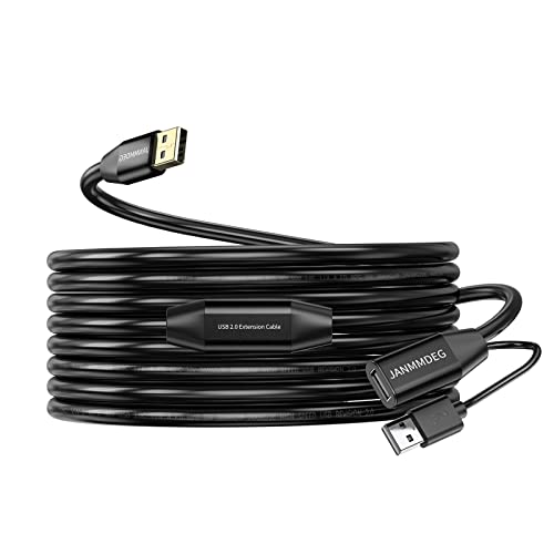 65ft USB 2.0 Extension Cable with Signal Booster for Home & Office