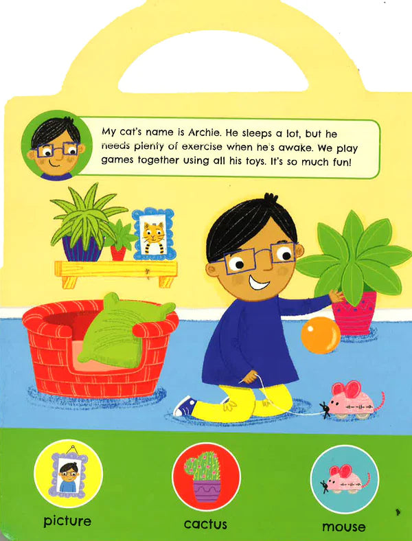 My World and Me: Learn About Five Different Kinds of Pets - Interactive Carry Along Book for Kids | Perfect for Early Learning, Bedtime Stories & Travel Activities