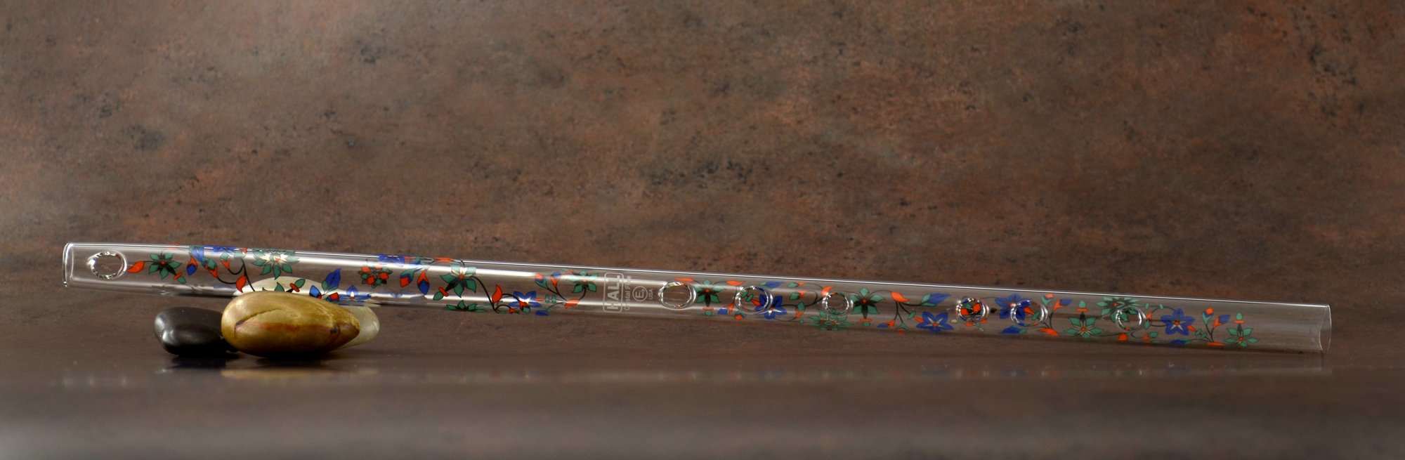 Hall Crystal Flute 12105 - Eb Inline Glass Flute for Professional Musicians - Perfect for Classical Performances & Taj Mahal Inspired Concerts