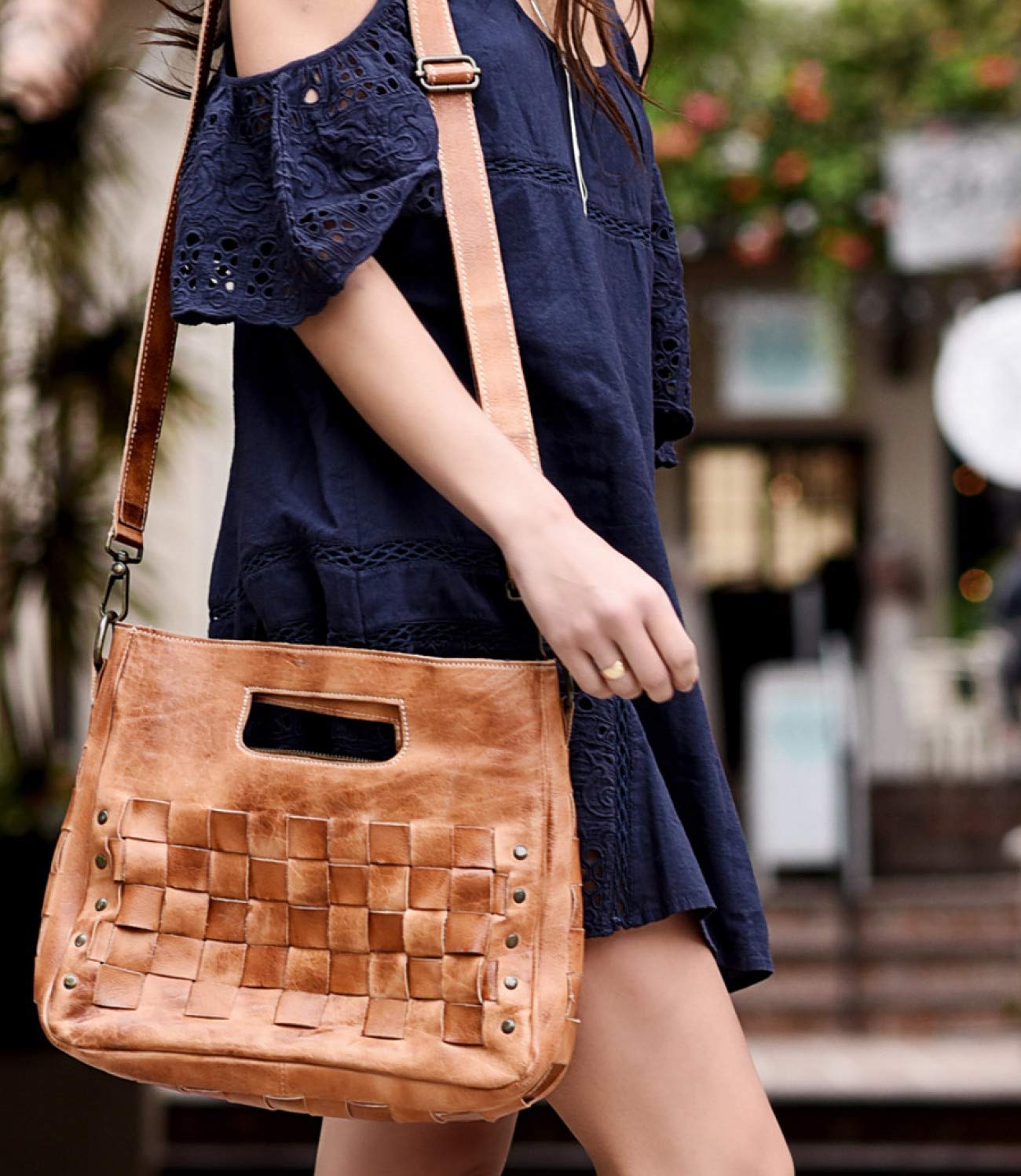 Bed Stu Orchid Crossbody Bag for Women - Vintage Leather Shoulder Purse - Perfect for Daily Use, Travel, and Casual Outings