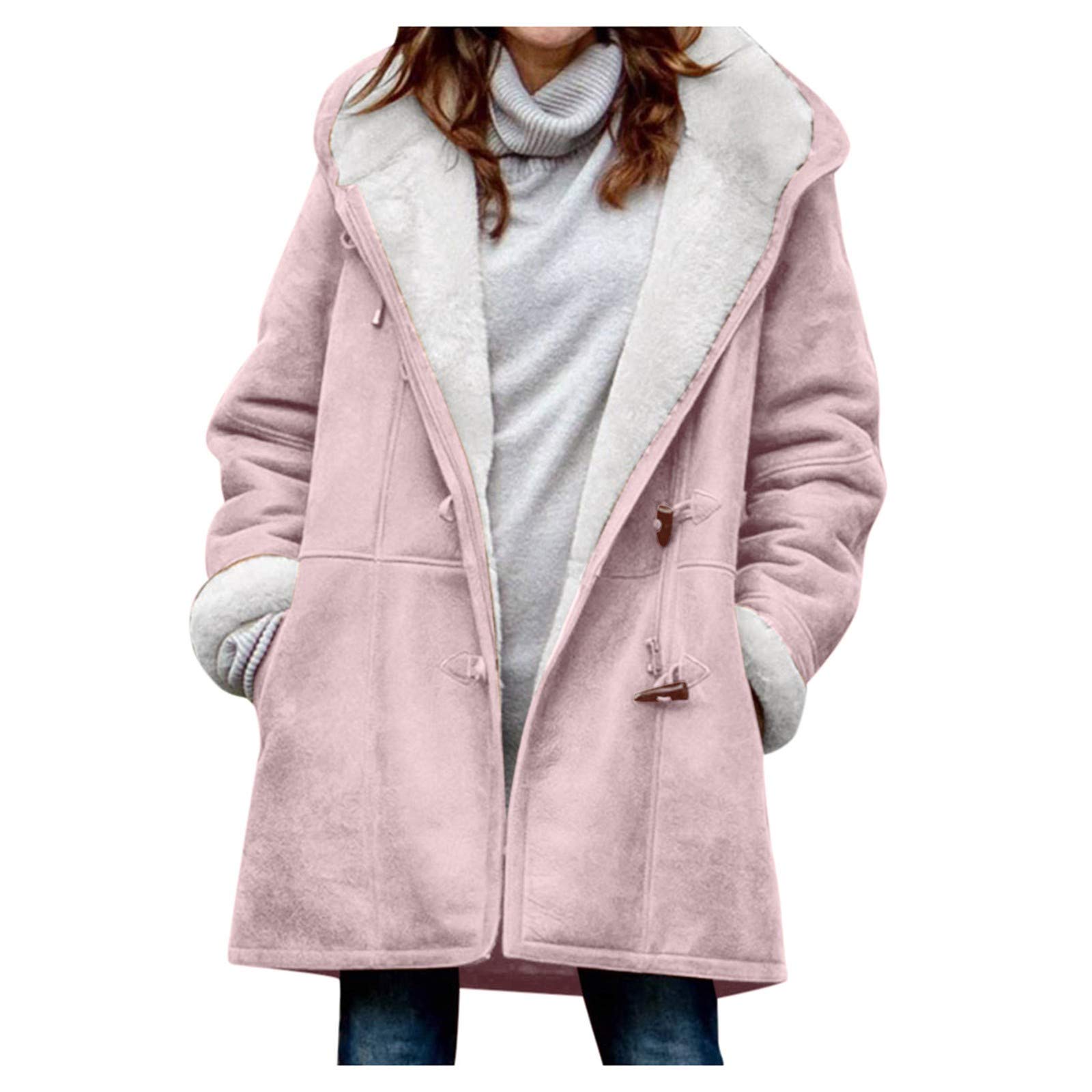 Women's Zip Up Fleece Hoodie - Soft Plush Warm Winter Cardigan with Full Zipper | Cozy Casual Outerwear for Fall, Winter & Layering