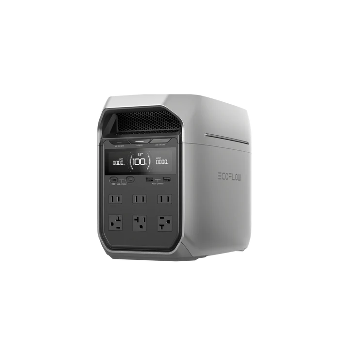 EcoFlow DELTA 3 Plus Portable Power Station - 1024Wh Capacity, 1800W Output, Solar Generator for Home Backup, Camping & Outdoor Adventures - Fast Charging, Quiet Operation, Emergency Power Supply