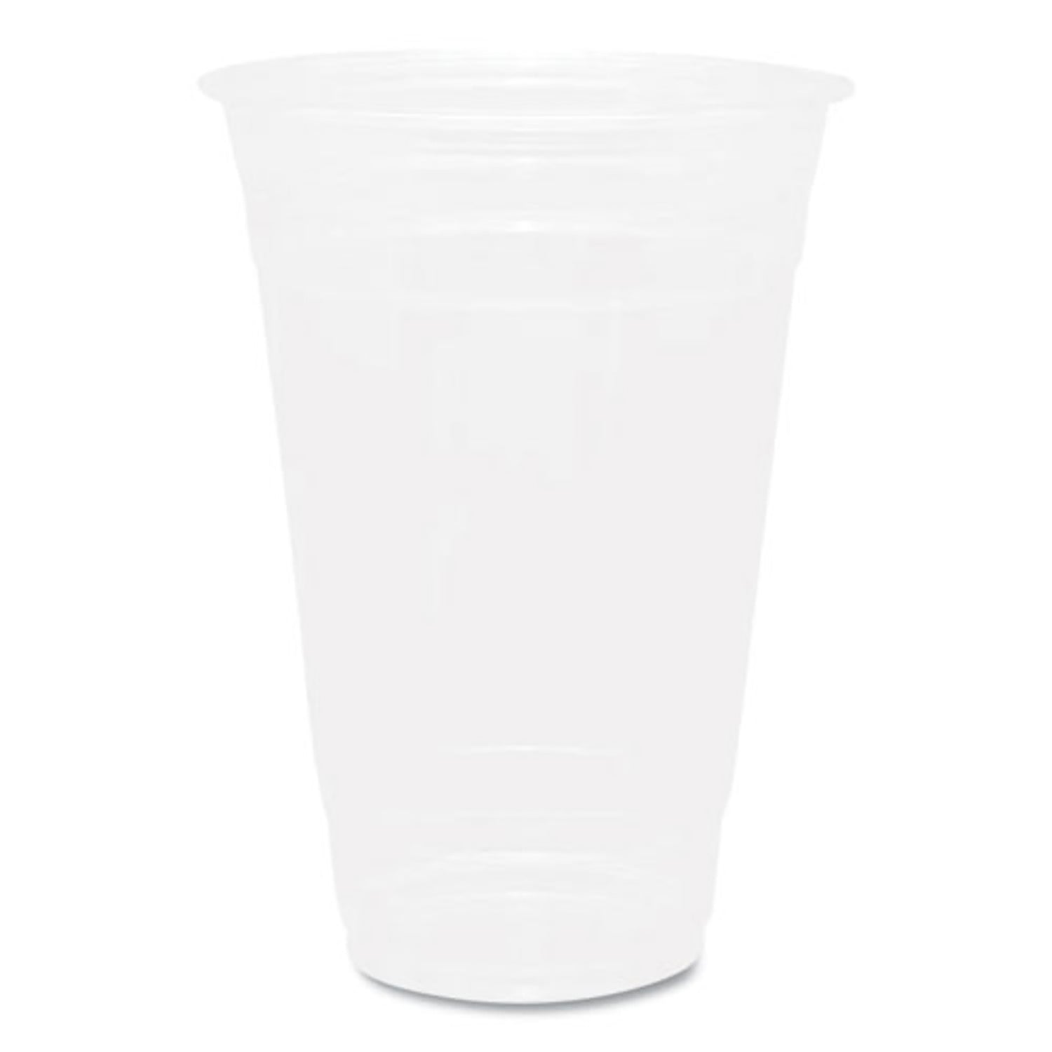 20 oz Clear PET Plastic Cups - 50 Count Bulk Pack | Perfect for Parties, Events, and Beverage Service