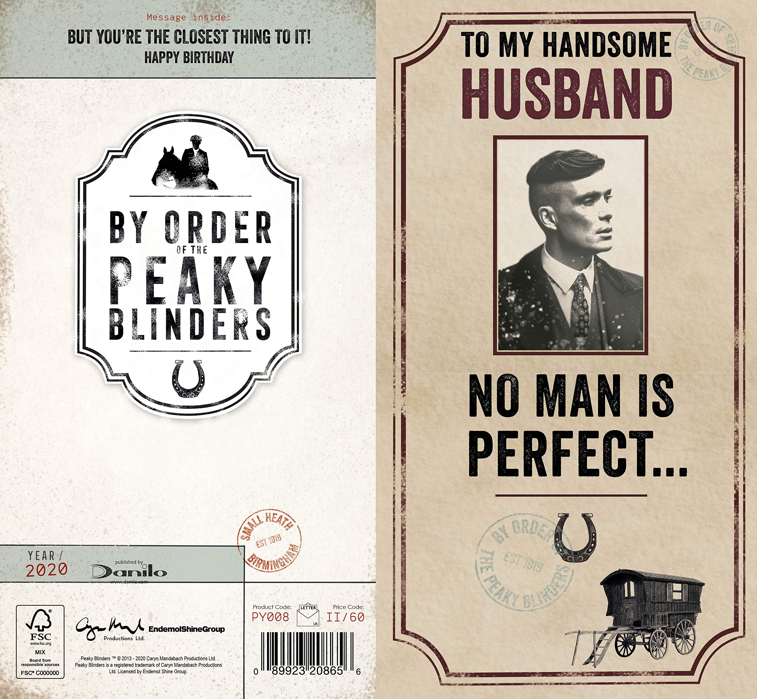 Danilo Birthday Card - Peaky Blinders Themed Greeting Card (9x5 inches) | Perfect for Fans, Friends & Family Celebrations